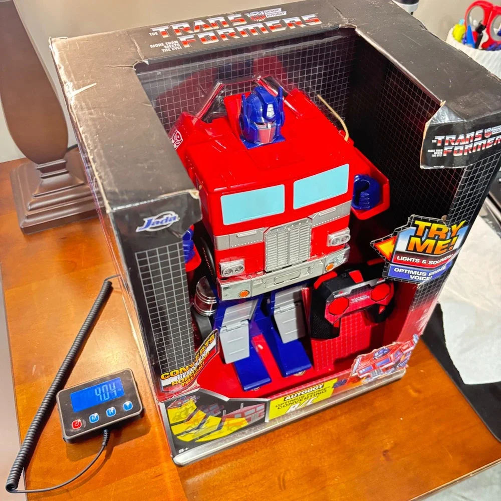 RC Transformers Optimus Prime Large Converting R/C Truck Robot Lights Sounds NIB